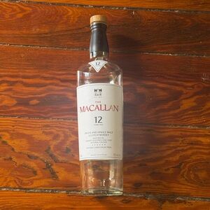 The Macallan 12 years old EMPTY BOTTLE & Cork. Double Cask 750ml